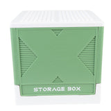 Toys Storage Box with Building Baseplate 37L Stackable Foldable Building Blocks Organizer Storage Container for Home Green