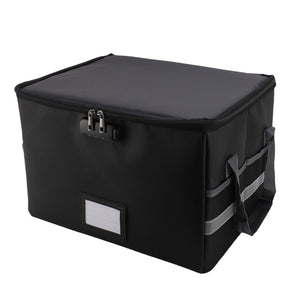 Fireproof Document Box Water Proof Antistatic Reflective Stripe Portable File Box with Lock for CD DVD USB Photos In Australia - Darrahopens