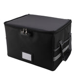 Fireproof Document Box Water Proof Antistatic Reflective Stripe Portable File Box with Lock for CD DVD USB Photos In Australia - Darrahopens