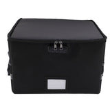 Fireproof Document Box Water Proof Antistatic Reflective Stripe Portable File Box with Lock for CD DVD USB Photos In Australia - Darrahopens