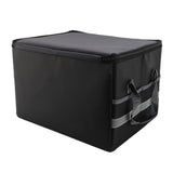 Fireproof Document Box Water Proof Antistatic Reflective Stripe Portable File Box with Lock for CD DVD USB Photos