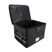 Fireproof Document Box Water Proof Antistatic Reflective Stripe Portable File Box with Lock for CD DVD USB Photos