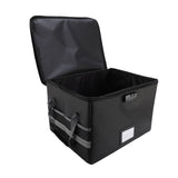 Fireproof Document Box Water Proof Antistatic Reflective Stripe Portable File Box with Lock for CD DVD USB Photos