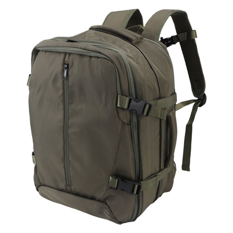 Vacuum Compression Backpack Expandable Water Proof Wet Dry Separation Carry On Backpack with Laptop Compartment Lock for Business Travel Green