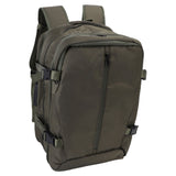 Vacuum Compression Backpack Expandable Water Proof Wet Dry Separation Carry On Backpack with Laptop Compartment Lock for Business Travel Green