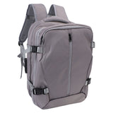 Vacuum Compression Backpack Expandable Water Proof Wet Dry Separation Carry On Backpack with Laptop Compartment Lock for Business Travel Grey