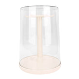 Doll Rotating Clear Display Case Transparent Figures Doll Protective Storage Box for Doll Collection White