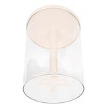 Doll Rotating Clear Display Case Transparent Figures Doll Protective Storage Box for Doll Collection White
