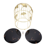 Gold Bird Cage Shape 2 Tier Cupcake Cake Stand Cosmetics Storage Rack Jewelry Display Holder Multi Purpose for Home Bedroom Party Decor
