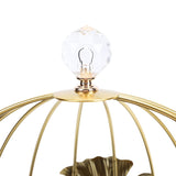 Gold Bird Cage Shape 2 Tier Cupcake Cake Stand Cosmetics Storage Rack Jewelry Display Holder Multi Purpose for Home Bedroom Party Decor