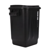 Kitchen Trash Can with Lid PP Garbage Can Waste Basket with Handle for Bathroom Bedroom Office Living Room Black