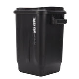Kitchen Trash Can with Lid PP Garbage Can Waste Basket with Handle for Bathroom Bedroom Office Living Room Black