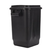 Kitchen Trash Can with Lid PP Garbage Can Waste Basket with Handle for Bathroom Bedroom Office Living Room Black