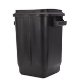 Kitchen Trash Can with Lid PP Garbage Can Waste Basket with Handle for Bathroom Bedroom Office Living Room Black