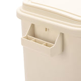 Kitchen Trash Can with Lid PP Garbage Can Waste Basket with Handle for Bathroom Bedroom Office Living Room White In Australia - Darrahopens