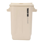 Kitchen Trash Can with Lid PP Garbage Can Waste Basket with Handle for Bathroom Bedroom Office Living Room White In Australia - Darrahopens
