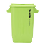 Kitchen Trash Can with Lid PP Garbage Can Waste Basket with Handle for Bathroom Bedroom Office Living Room Green