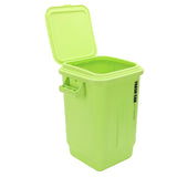 Kitchen Trash Can with Lid PP Garbage Can Waste Basket with Handle for Bathroom Bedroom Office Living Room Green
