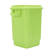 Kitchen Trash Can with Lid PP Garbage Can Waste Basket with Handle for Bathroom Bedroom Office Living Room Green