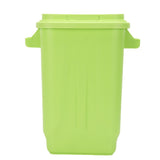 Kitchen Trash Can with Lid PP Garbage Can Waste Basket with Handle for Bathroom Bedroom Office Living Room Green
