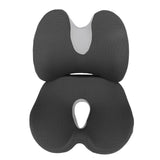 Seat Cushion with Lumbar Support Memory Foam Slow Rebound Anti Slip Breathable Office Chair Cushion for Long Sitting in Car Home Gray Regular Style In Australia - Darrahopens