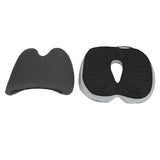 Seat Cushion with Lumbar Support Memory Foam Slow Rebound Anti Slip Breathable Office Chair Cushion for Long Sitting in Car Home Gray Regular Style In Australia - Darrahopens