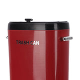 Tall Trash Can with Wheel Legs 15L Large Capacity Narrow Garbage Can for Kitchen Bathroom Living Room Office Red