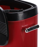 Tall Trash Can with Wheel Legs 15L Large Capacity Narrow Garbage Can for Kitchen Bathroom Living Room Office Red