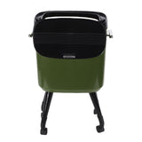 Tall Trash Can with Wheel Legs 15L Large Capacity Narrow Garbage Can for Kitchen Bathroom Living Room Office Green In Australia - Darrahopens