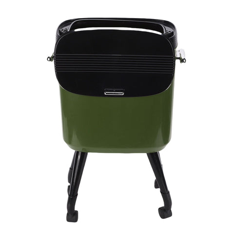 Tall Trash Can with Wheel Legs 15L Large Capacity Narrow Garbage Can for Kitchen Bathroom Living Room Office Green In Australia - Darrahopens