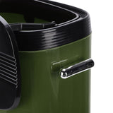 Tall Trash Can with Wheel Legs 15L Large Capacity Narrow Garbage Can for Kitchen Bathroom Living Room Office Green