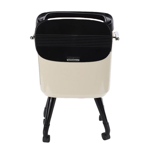 Tall Trash Can with Wheel Legs 15L Large Capacity Narrow Garbage Can for Kitchen Bathroom Living Room Office Cream White In Australia - Darrahopens