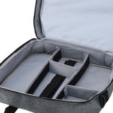DJ Mixer Bag with Removable Divider Padded Protection Audio Mixer Carrying Case for Microphone Cable Music Equipment