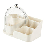 Makeup Brush Holder with Lid 360 Degree Rotating Cosmetic Organizer Desktop Storage Box Skincare Storage for Vanity Desktop Cream Multi Compartment In Australia - Darrahopens