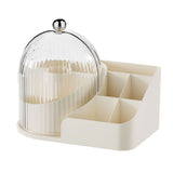 Makeup Brush Holder with Lid 360 Degree Rotating Cosmetic Organizer Desktop Storage Box Skincare Storage for Vanity Desktop Cream Multi Compartment In Australia - Darrahopens