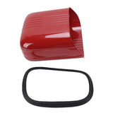 Hanging Trash Can Wide Opening Space Saving Under Counter Small Waste Bin with Press Ring for Kitchen Bathroom Red