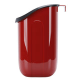 Hanging Trash Can Wide Opening Space Saving Under Counter Small Waste Bin with Press Ring for Kitchen Bathroom Red
