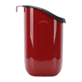 Hanging Trash Can Wide Opening Space Saving Under Counter Small Waste Bin with Press Ring for Kitchen Bathroom Red