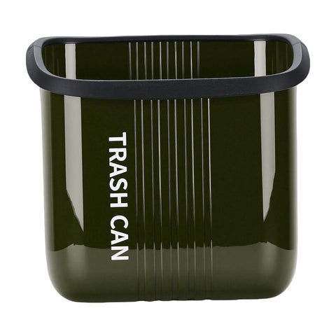 Hanging Trash Can Wide Opening Space Saving Under Counter Small Waste Bin with Press Ring for Kitchen Bathroom OD Green In Australia - Darrahopens
