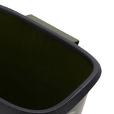 Hanging Trash Can Wide Opening Space Saving Under Counter Small Waste Bin with Press Ring for Kitchen Bathroom OD Green