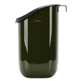 Hanging Trash Can Wide Opening Space Saving Under Counter Small Waste Bin with Press Ring for Kitchen Bathroom OD Green