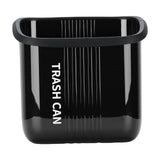 Hanging Trash Can Wide Opening Space Saving Under Counter Small Waste Bin with Press Ring for Kitchen Bathroom Black