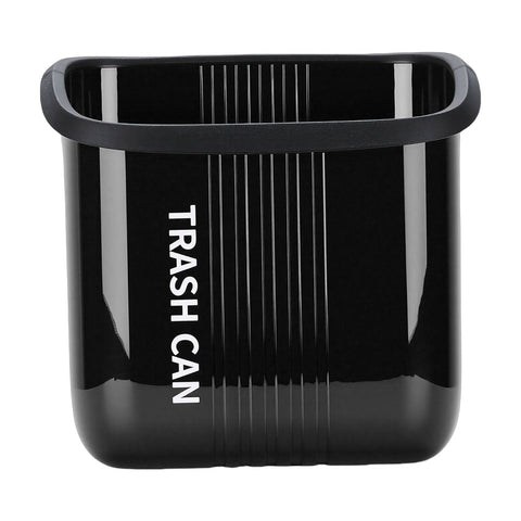 Hanging Trash Can Wide Opening Space Saving Under Counter Small Waste Bin with Press Ring for Kitchen Bathroom Black