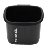 Hanging Trash Can Wide Opening Space Saving Under Counter Small Waste Bin with Press Ring for Kitchen Bathroom Black