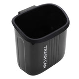 Hanging Trash Can Wide Opening Space Saving Under Counter Small Waste Bin with Press Ring for Kitchen Bathroom Black