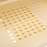 Dish Drying Box Multifunctional Space Saving Dish Drainer with Lid Plastic Cups Storage Rack for Kitchen Accessories L Beige