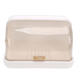 Dish Bowl Drying Box Large Capacity Space Saving Dust Proof Plastic Dish Drainer Rack with Lid for Kitchen L White In Australia - Darrahopens
