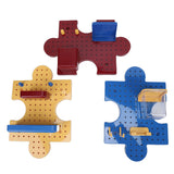 Pegboard Wall Organizer Wall Mount Shelf Modular Display Peg Board Panels with Accessories for Home Entryway Red Yellow Blue In Australia - Darrahopens