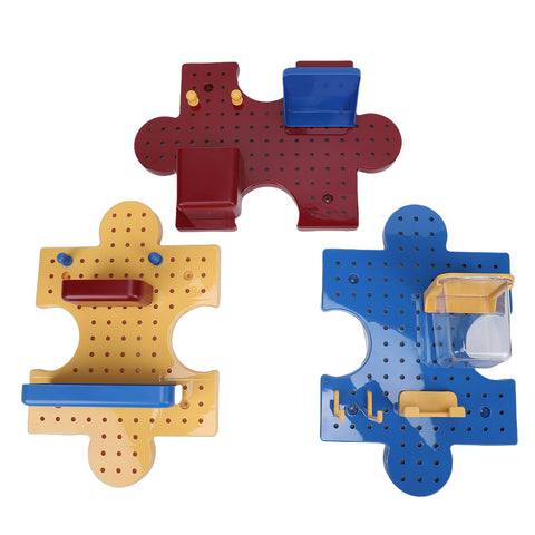 Pegboard Wall Organizer Wall Mount Shelf Modular Display Peg Board Panels with Accessories for Home Entryway Red Yellow Blue In Australia - Darrahopens