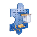 Pegboard Wall Organizer Wall Mount Shelf Modular Display Peg Board Panels with Accessories for Home Entryway Red Yellow Blue In Australia - Darrahopens